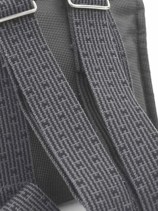 Auth HERMES Herline Ado PM Backpack Dark Gray Canvas/Silvertone - e61093g main image 10